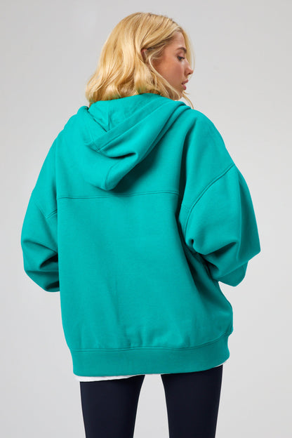 Joy Zip Hoodie - Tennis Green