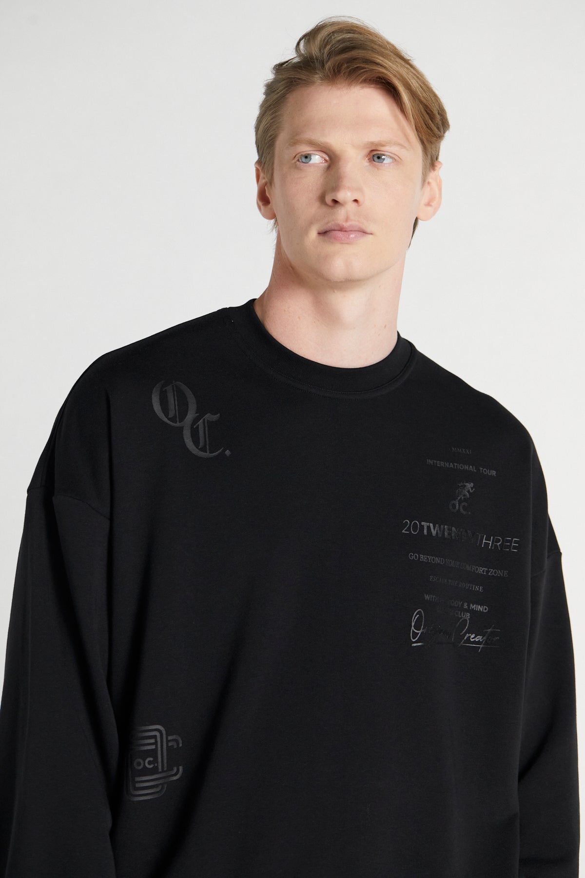 Health Club Sweatshirt - Jet Black