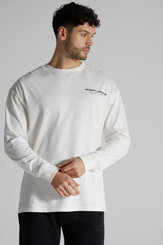 Original Long Sleeve T-Shirt - Paper White
