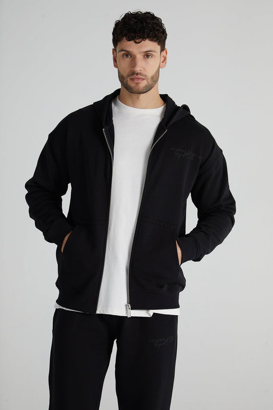 Original Zip Hoodie - Jet Black