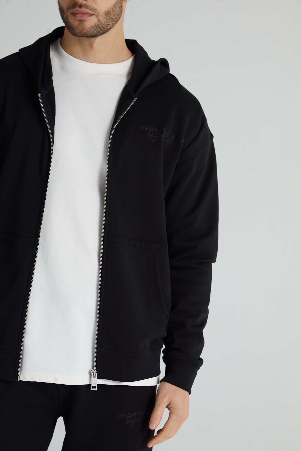 Original Zip Hoodie - Jet Black