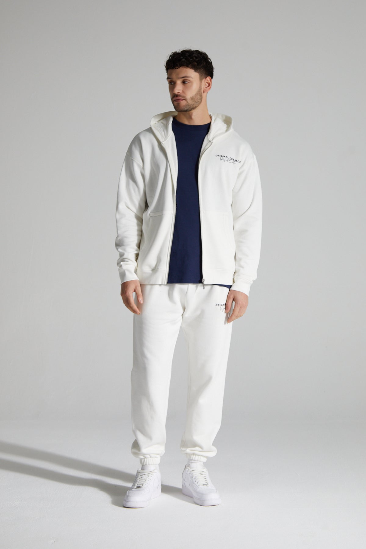 Original Zip Hoodie - Paper White