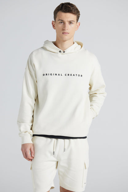 Wu Wei Pique Hoodie - Off White