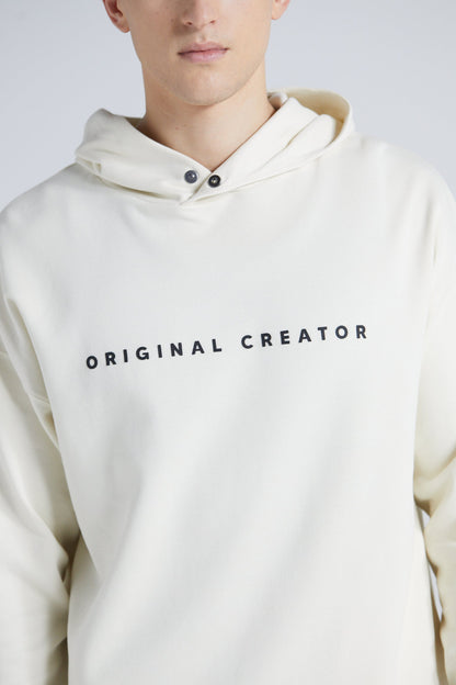 Wu Wei Pique Hoodie - Off White
