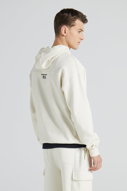 Wu Wei Pique Hoodie - Off White
