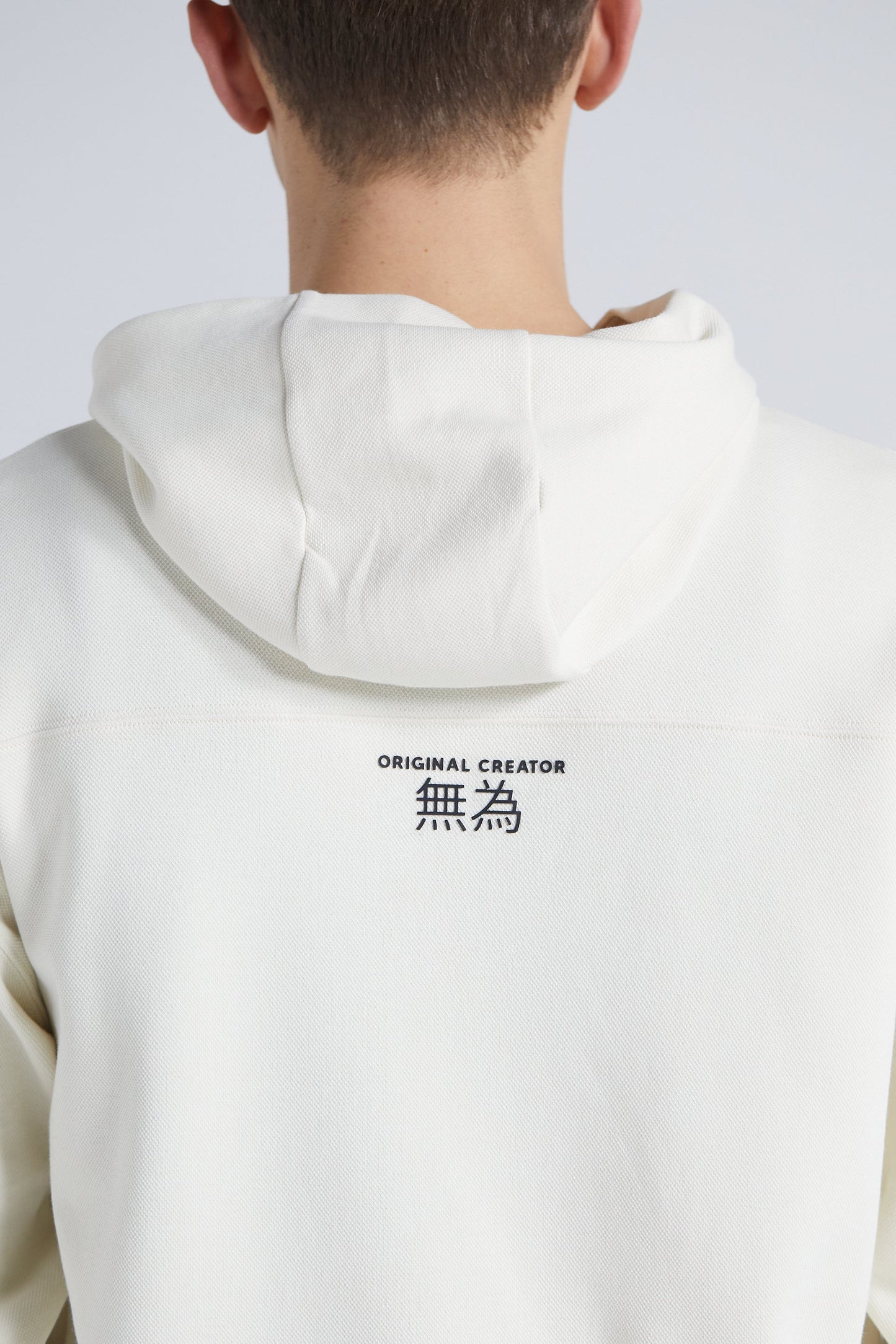Wu Wei Pique Hoodie - Off White