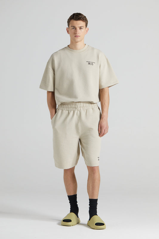 Slouchy Basketball Shorts - Sand Stone