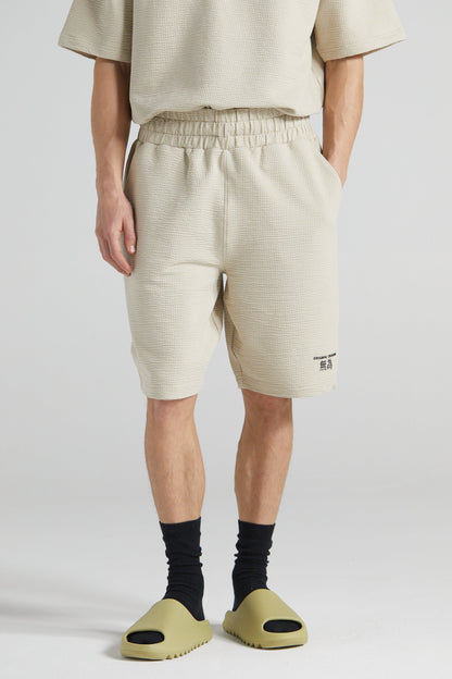 Slouchy Basketball Shorts - Sand Stone