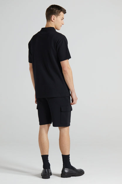 Pique Polo Shirt - Jet Black
