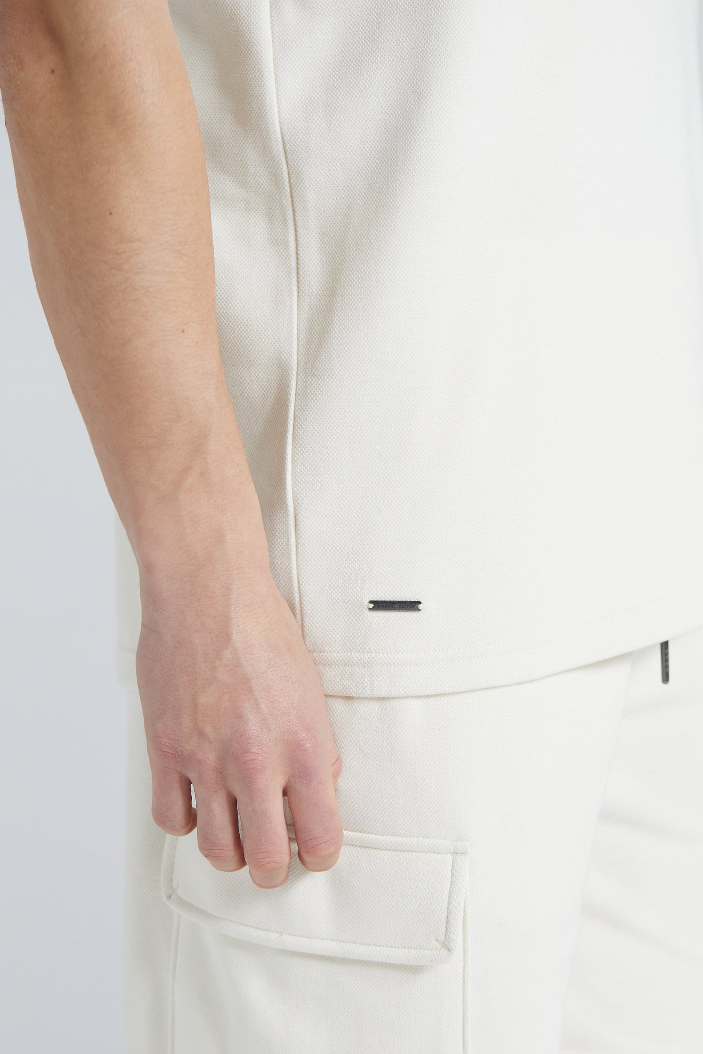Pique Polo Shirt - Off White
