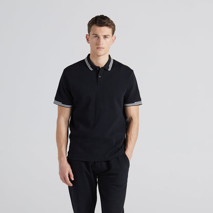 Essential Pique Polo Shirt - Jet Black