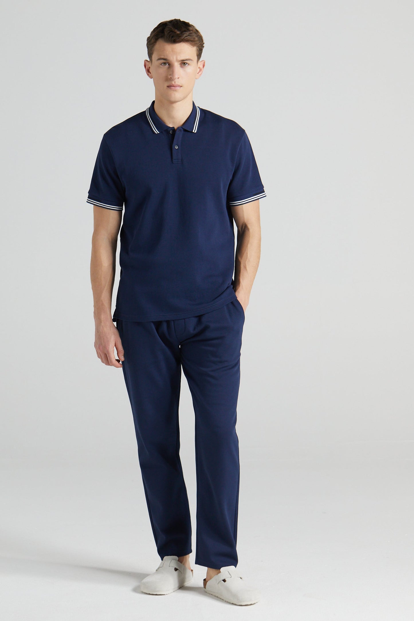 Essential Pique Polo Shirt - Midnight Blue
