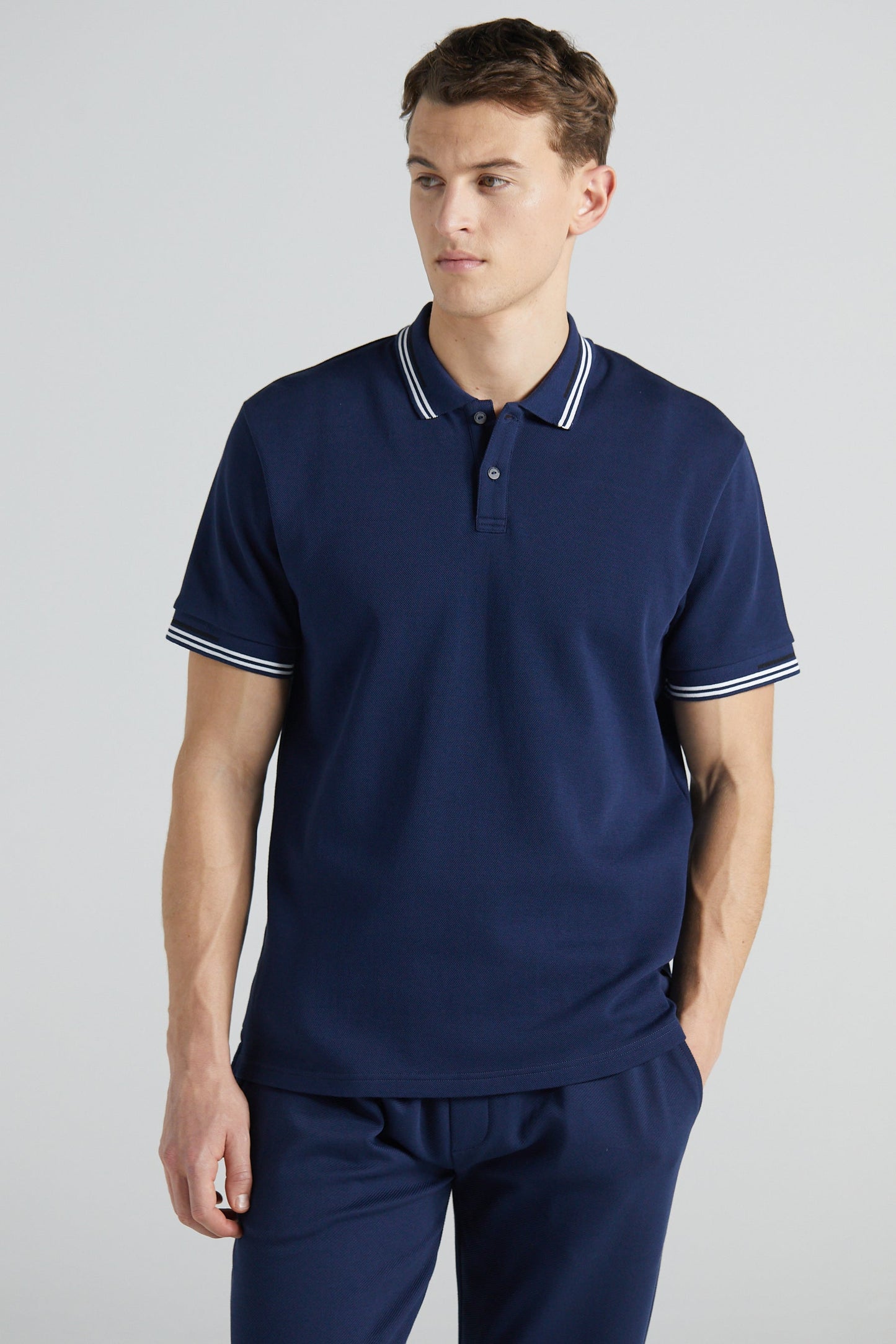 Essential Pique Polo Shirt - Midnight Blue