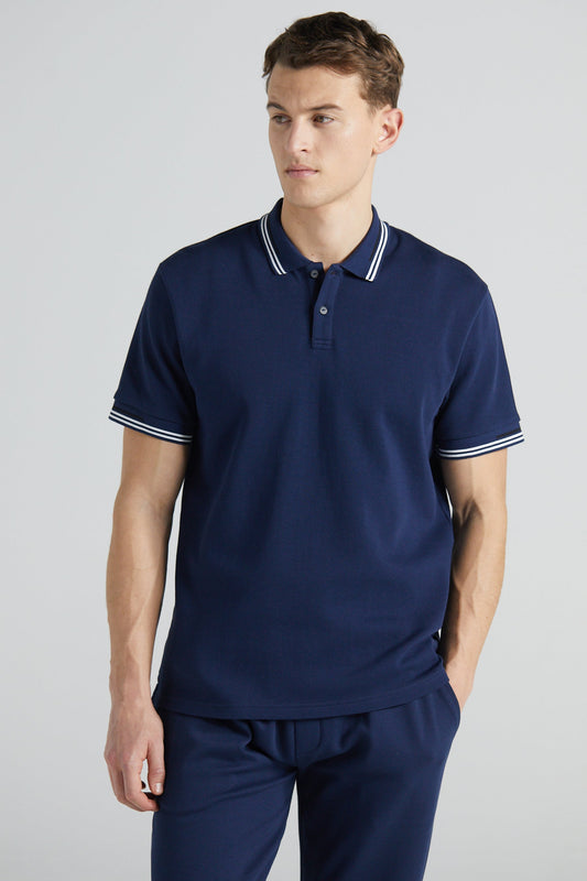 Essential Pique Polo Shirt - Midnight Blue