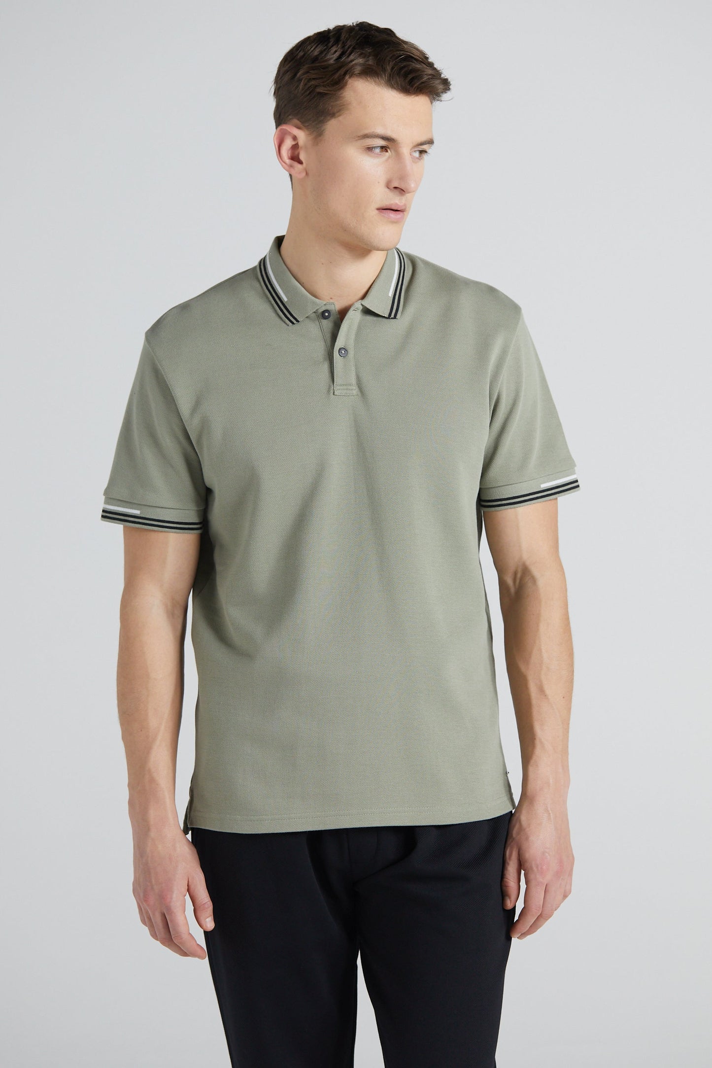 Essential Pique Polo Shirt - Slate Green
