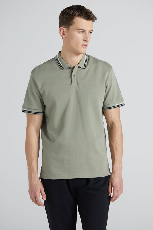 Essential Pique Polo Shirt - Slate Green