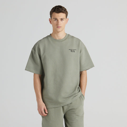 Slouchy Travel T-Shirt - Slate Green