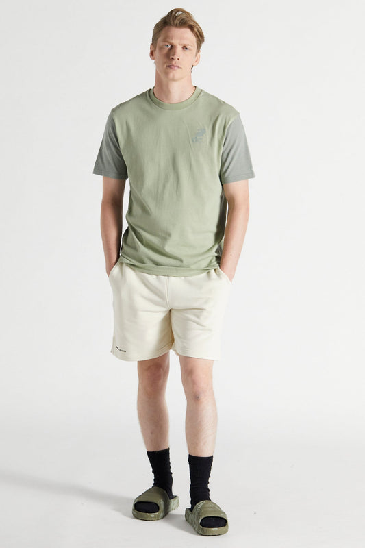 Colour Block T-shirt - Laurel Green