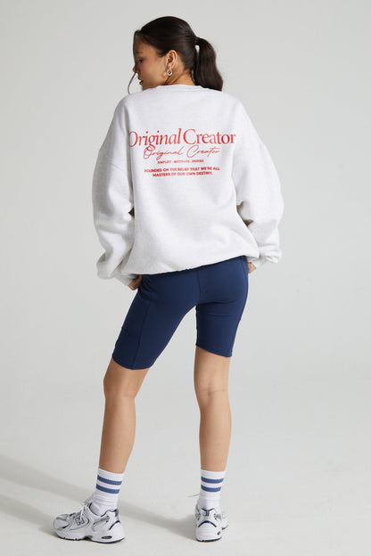Creator Sweatshirt - White Marl