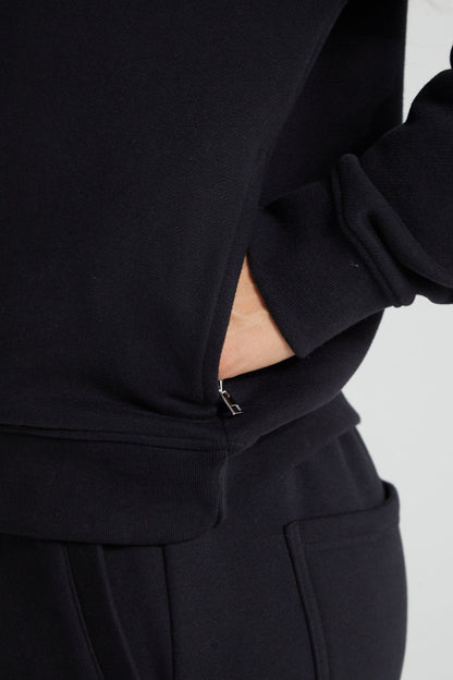 Classic Half Zip - Jet Black
