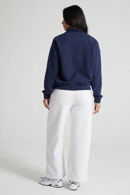 Classic Half Zip - Midnight Blue