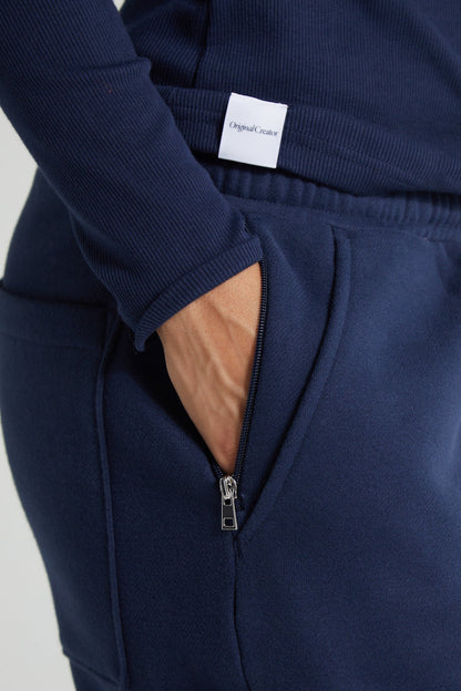 Classic Cuffed Joggers - Midnight Blue