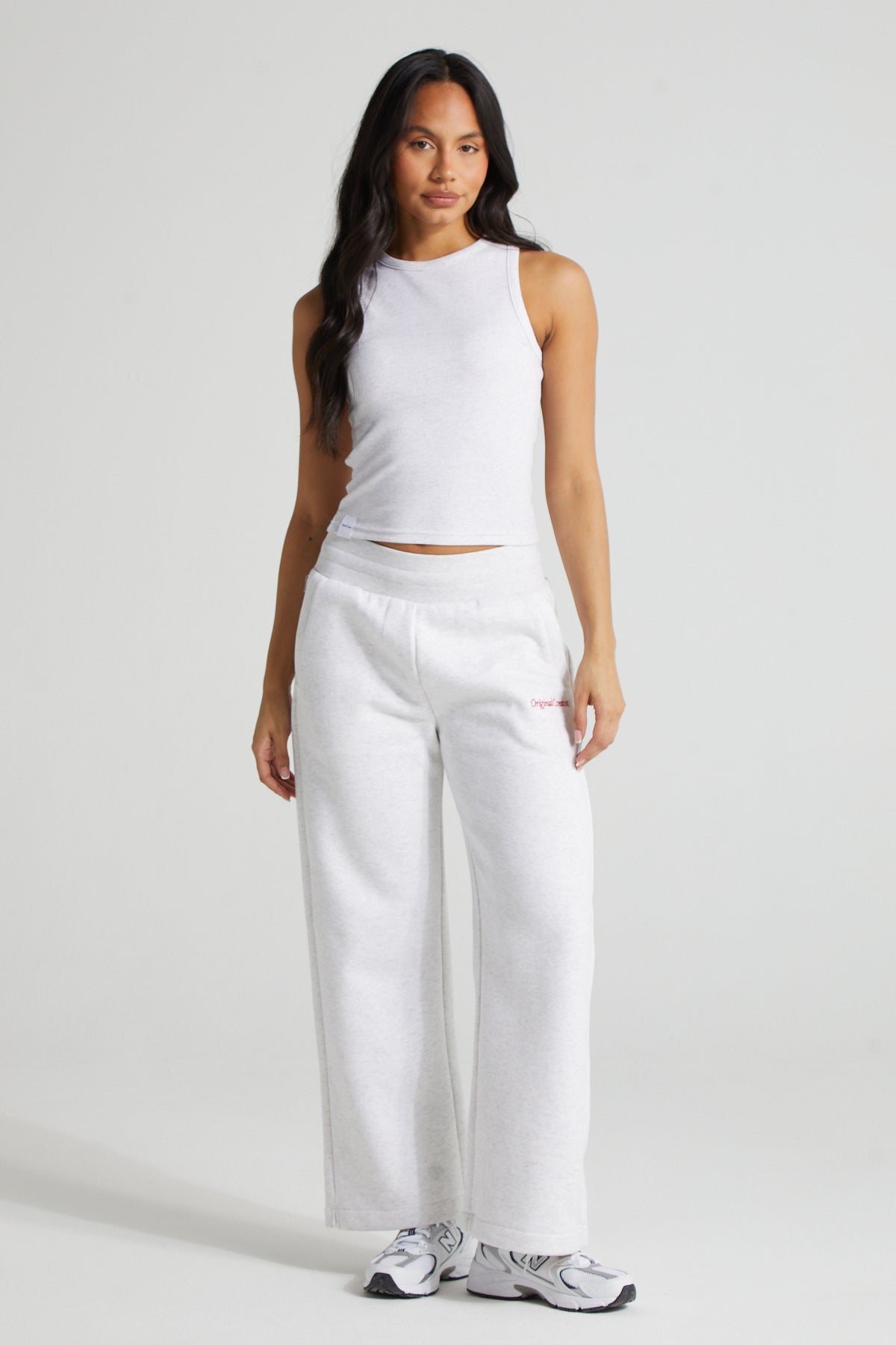 Slim Fit Cami  - White Marl