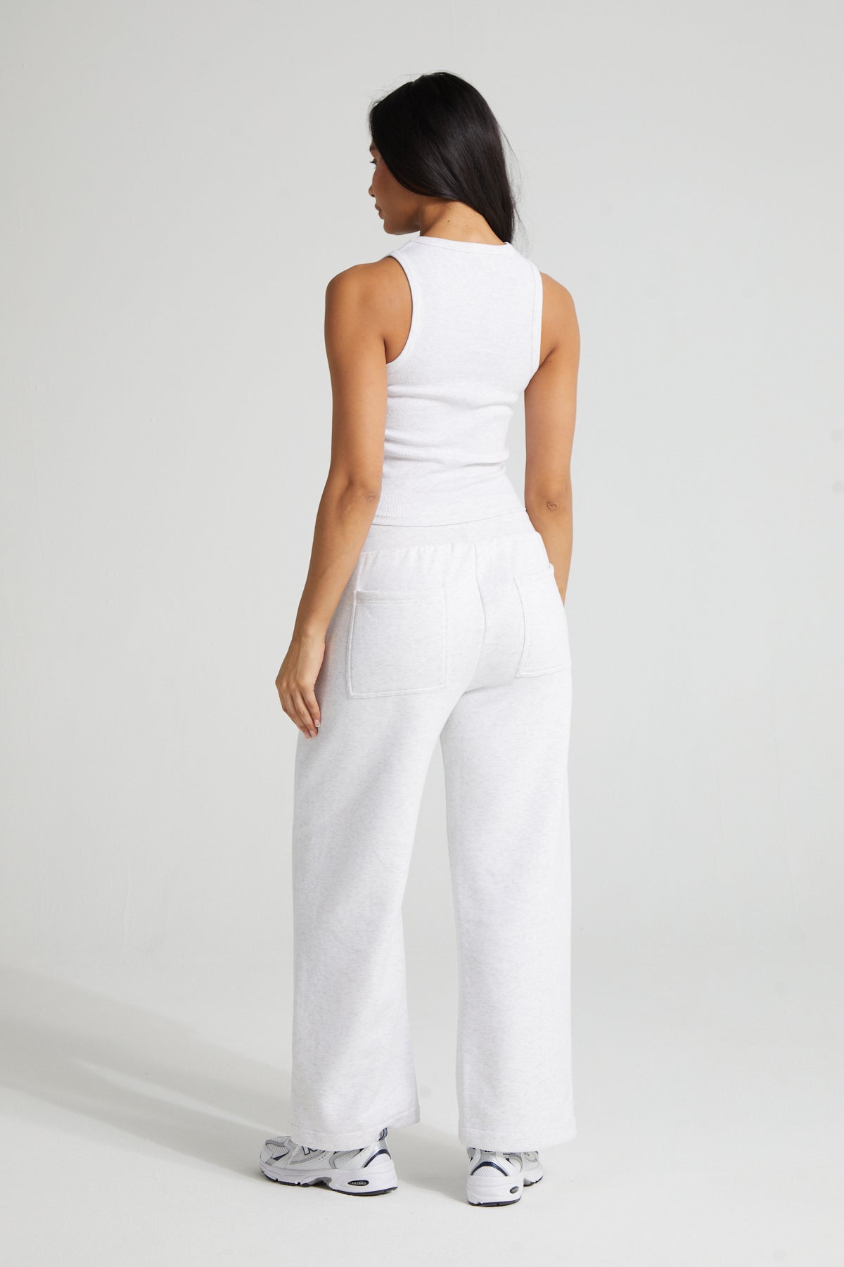 Slim Fit Cami  - White Marl