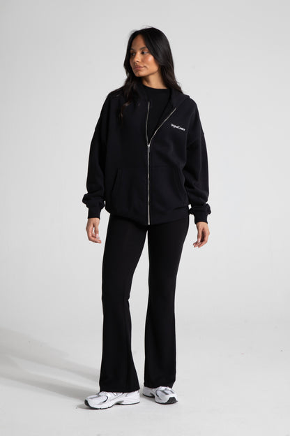 Comfort Zip Hoodie - Jet Black